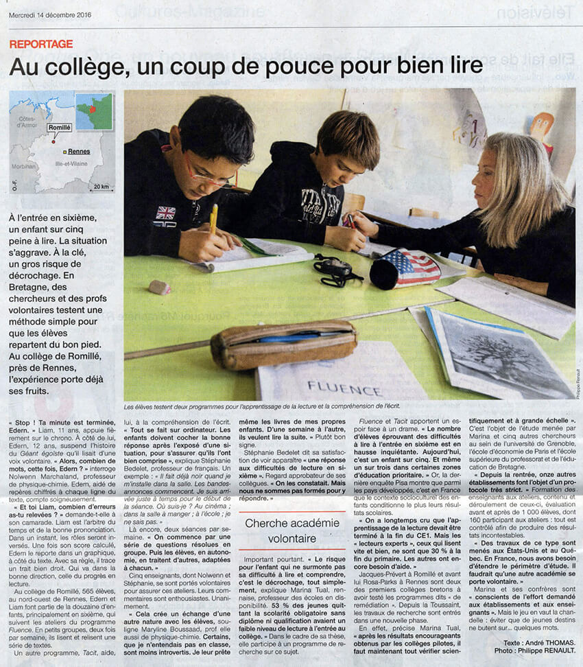 Article Ouest-France